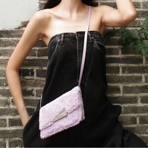 Acne Soft Lilac Crossbody Bag